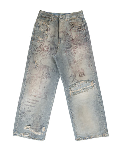 Tattoo Jeans Light Blue