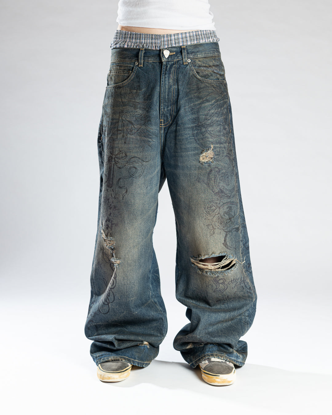 Tattoo Jeans Dark Blue – Sex&jeans®