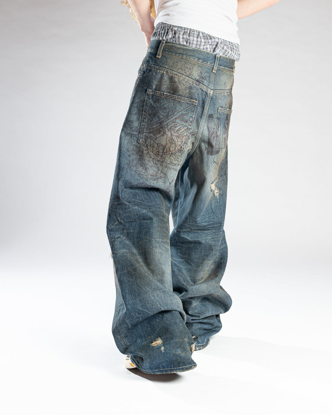 パンツ Sex&Jeans TATTOO JEANS / DARK 28inc Tattoo Jeans Dark Blue – Sex&jeans®