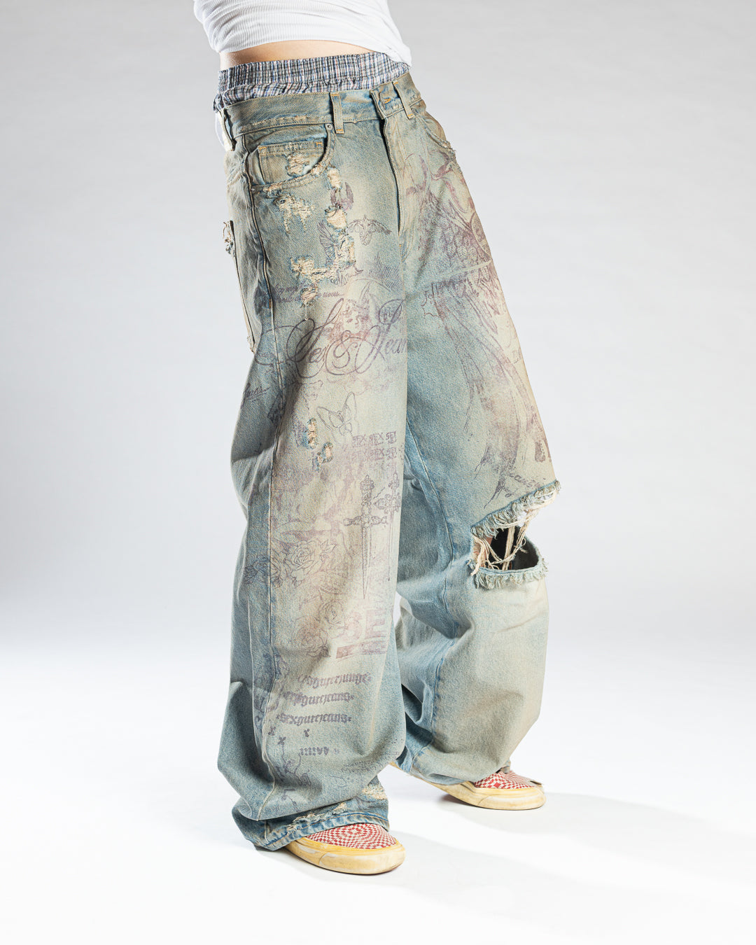 Tattoo Jeans Light Blue – Sex&jeans®