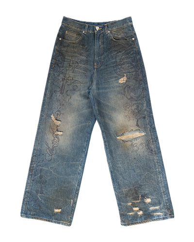 Tattoo Jeans Dark Blue